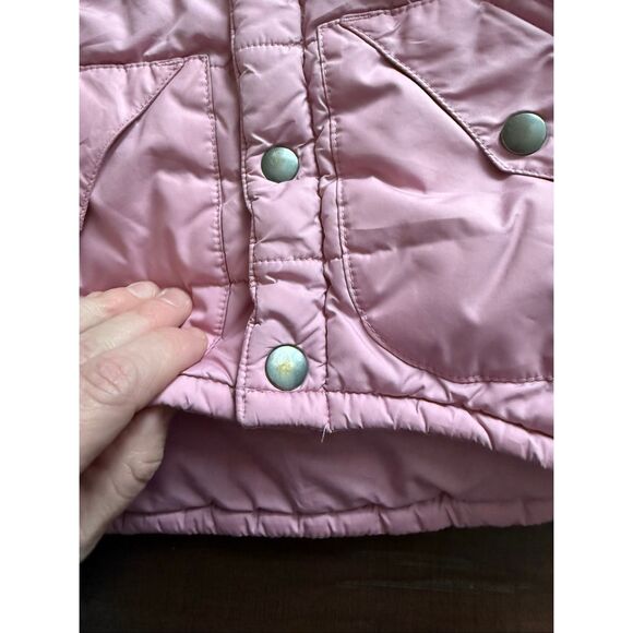 Patagonia Baby Girl Puffer Vest Pink Plum Snap 24 Month - Picture 5 of 7